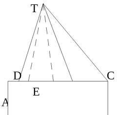 Gambar diatas adalah limas segi empat TABCDE yang alasnya ABCD.