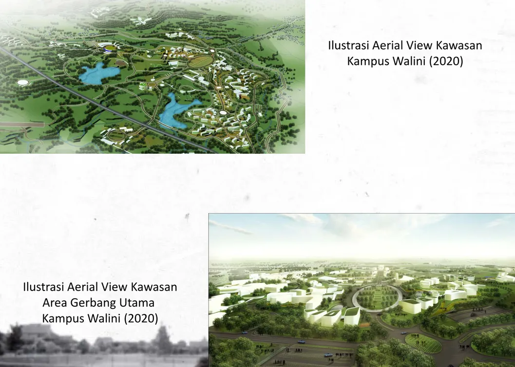 Ilustrasi Aerial View Kawasan Kampus Walini (2020)