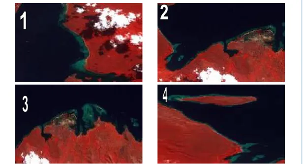 Gambar IV.3.  Hasil  citra  Landsat Mission untuk wilayah kajian: Landsat 7 Path: 
