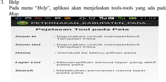 Gambar 8. Tampilan Menu Help 