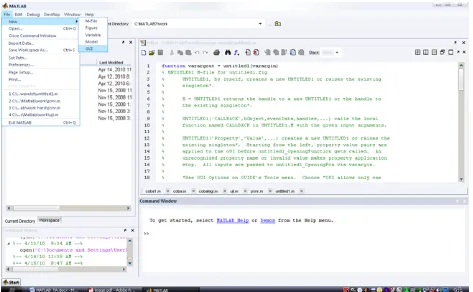 Gambar 2.7 : Tampulan Interface GUI pada Matlab 