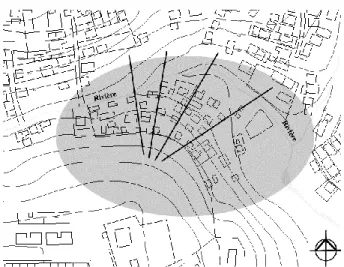 Gambar 2.7 Pola radial pada permukiman kumuh di Vila Natal 