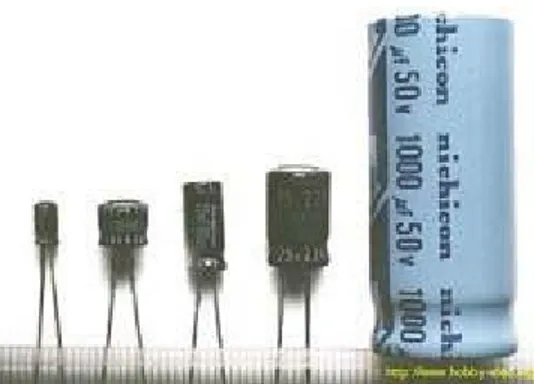 Gambar 2.7 Electrolytic Capacitor (ELCO) 