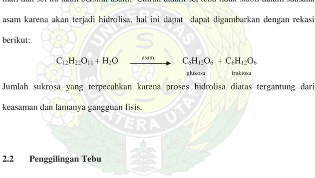 Gambar 2.2: Skema persentasi kandungan tebu, ampas dan nira mentah 