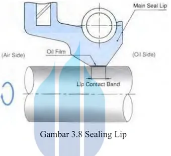 Gambar 3.8 Sealing Lip 