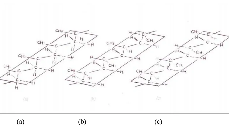 Gambar 2.2.1. Polipropilena (a) isotaktik (b) sindiotaktik (c) ataktik 