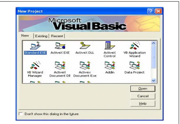 Gambar  2.2  IDE Visual Basic 