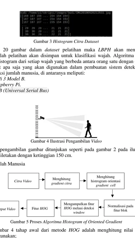 Gambar 3 Histogram Citra Dataset 