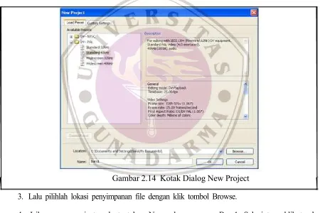 Gambar 2.13 Tombol New Project  