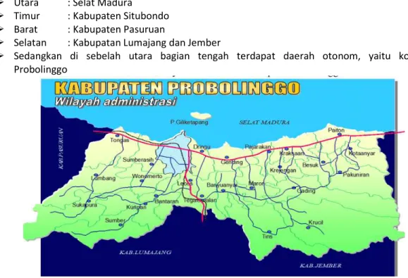 Gambar : Peta Kabupaten Probolinggo 