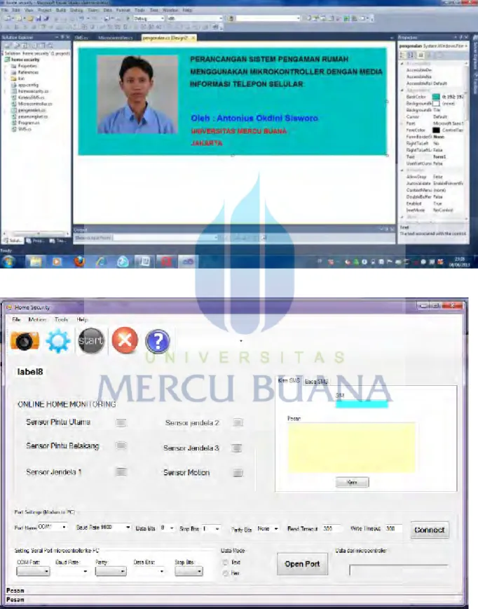 Gambar 3.5 Software PC menggunakan visual C# 