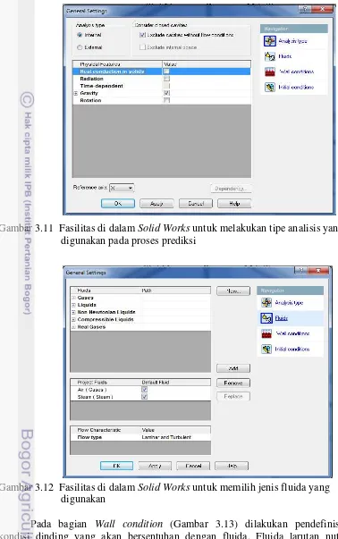 Gambar 3.11  Fasilitas di dalam Solid Works untuk melakukan tipe analisis yang   