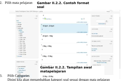 Gambar II.2.2. Contoh format 