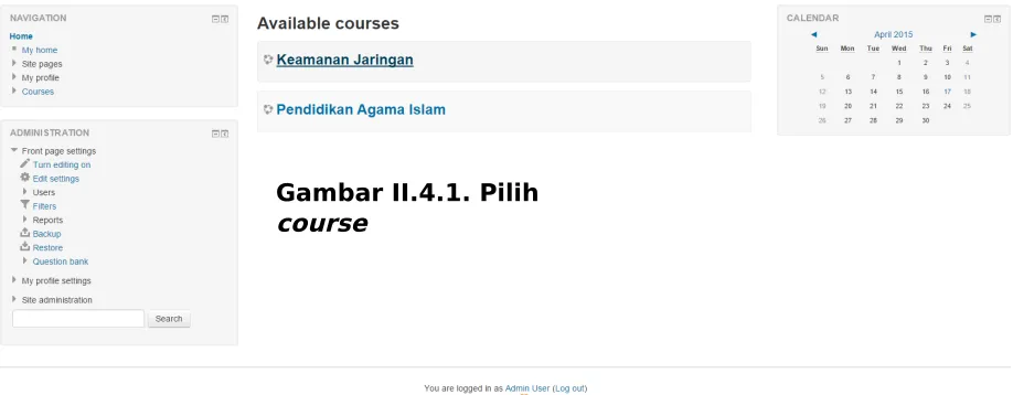 Gambar II.4.1. Pilih 