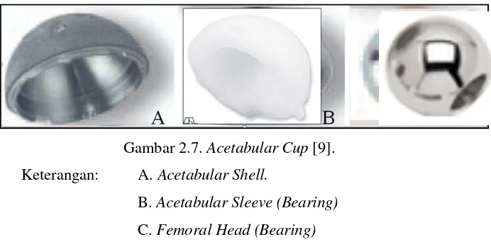 Gambar 2.7. Acetabular Cup [9].