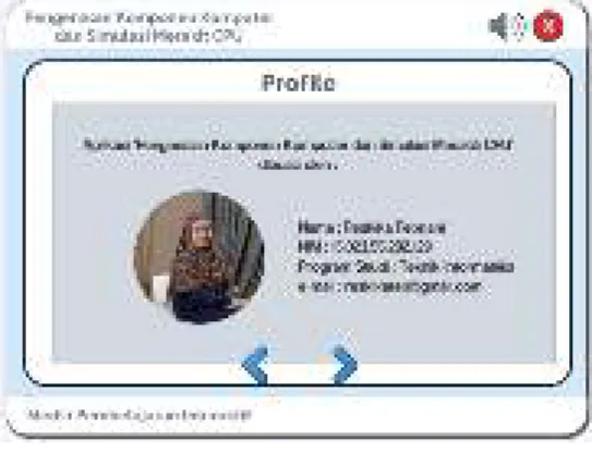 Gambar 16 Tampilan halaman profil 