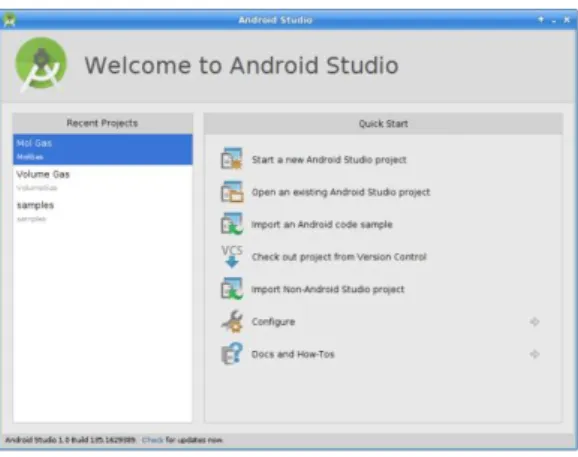 Gambar 4.  Android Studio 