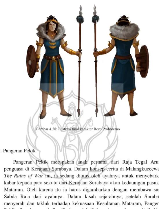 Gambar 4.38: Ilustrasi final karakter Roro Proboretno 