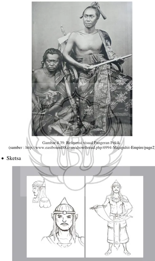 Gambar 4.40: Sketsa Karakter Pangeran Pekik 