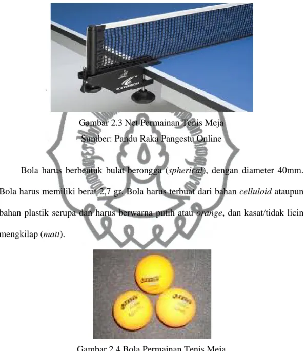 Gambar 2.3 Net Permainan Tenis Meja  Sumber: Pandu Raka Pangestu Online 