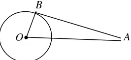 Gambar 2.2 Garis singgung lingkaran melalui     
