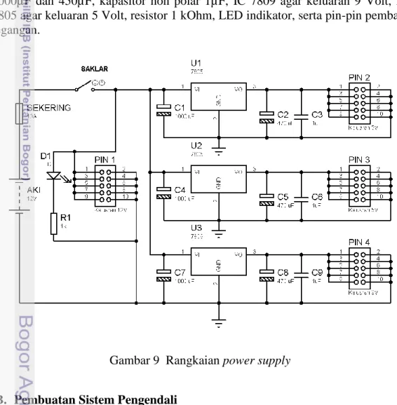 Gambar 9  Rangkaian power supply 