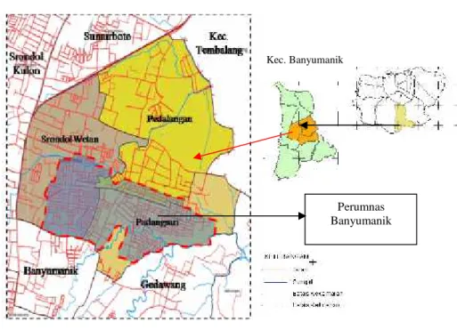 Gambar 1. Peta Kecamatan Banyumanik Variabel Penelitian Perilaku Perjalanan