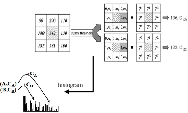 Gambar 3 Skema komputasi FLBP (Iakovidis et al 2008). 