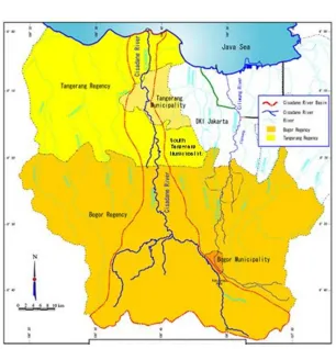 Figure 4.1  Cisadane watershed (Source: Kaji 2010)