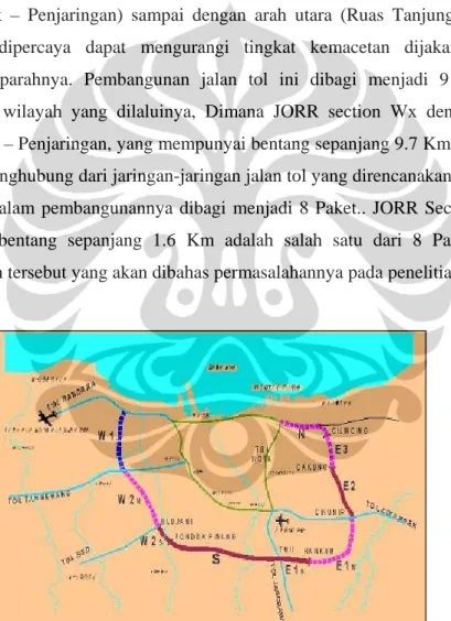 Gambar 3.1. JORR Sections 