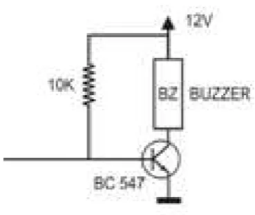 Gambar 2.3 gambar rangkaian Buzzer 