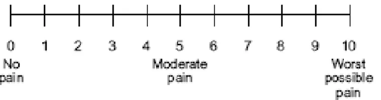 Gambar 2. Numeric Pain Scale (NPS)  10 
