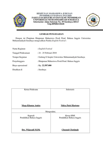 HIMPUNAN MAHASISWA JURUSAN PENDIDIKAN BAHASA INGGRIS FAKULTAS KEGURUAN ...