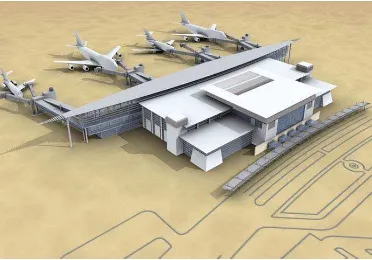 Figure 7. Terminal of Labraq Airport in Libya 