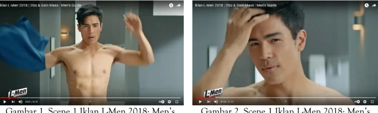 Gambar 1. Scene 1 Iklan L-Men 2018: Men’s  Guide 