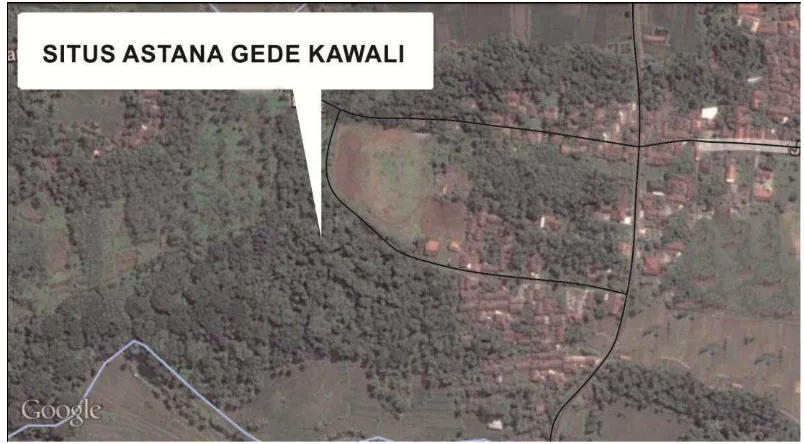 Gambar 1.1.Lokasi Situs Astana Gede Kawali. 