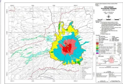Gambar  4.2.  Peta zonasi Taman Nasional Gunung Merbabu (sumber : Balai 
