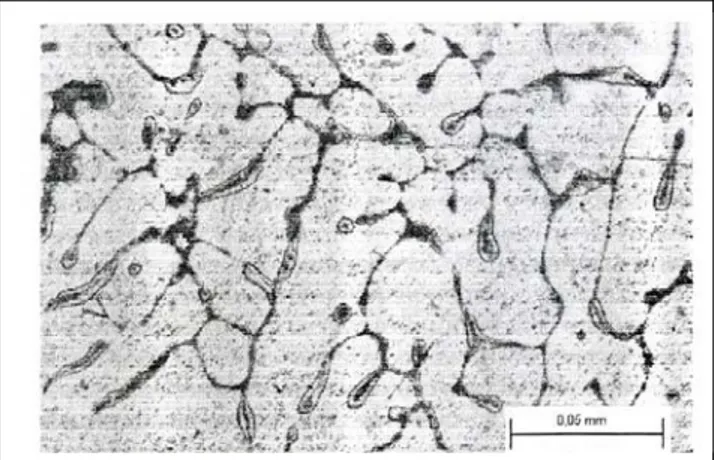 Gambar 7. Mikrostruktur pada daerah  loga lasan            Hal  lain  yang  terjadi  pada  proses 