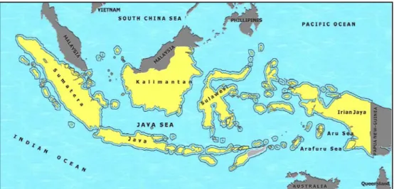 Gambar 1. Peta Batas Wilayah Indonesia Berdasarkan TZMKO 1939  (sebelum Deklarasi Djoeanda)