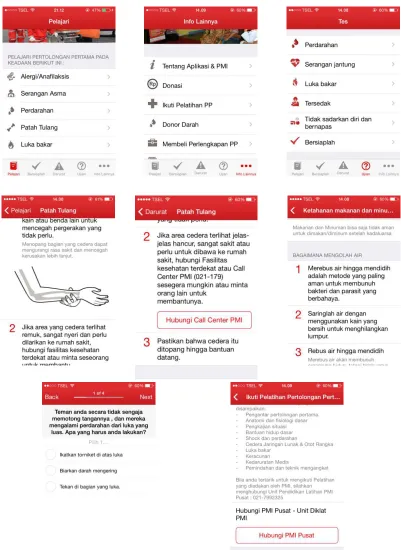 Gambar 2. Tampilan Aplikasi PMI yang Ada Saat ini 