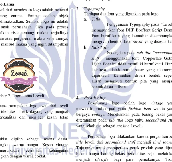 Gambar 2. Logo Lama Loveli 