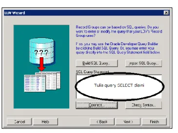 Gambar 6-5 LOV Wizard - Tombol Build SQL Query 