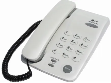 Gambar telepon tetap (fixed line telephone) 