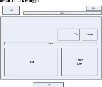 Gambar 3.6 Rancangan Tampilan 12 – 16 minggu 