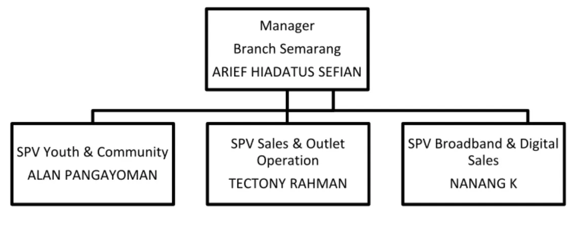 Gambar 2.1 Struktur Organisasi a. Branch Manager