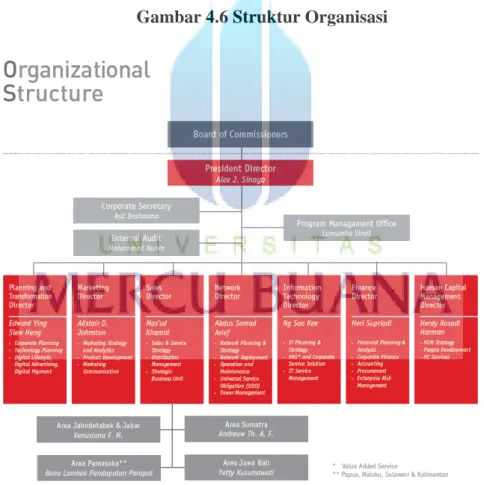 Gambar 4.6 Struktur Organisasi 