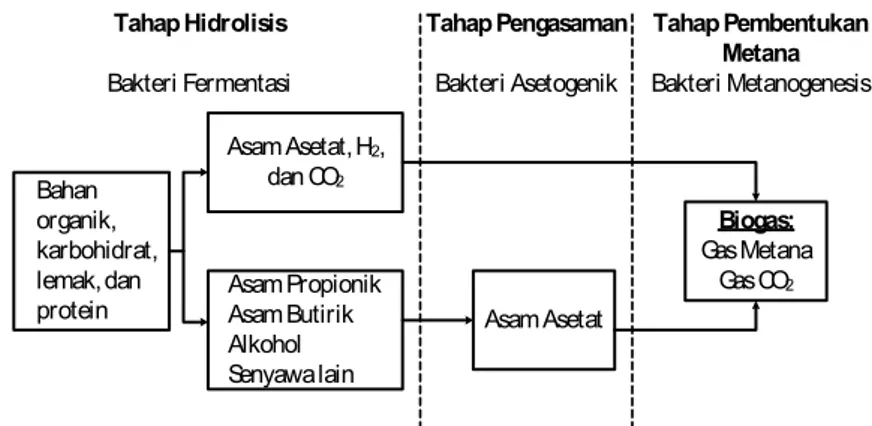 Gambar 2.2. Digester jenis kubah apung (floating dome) (Sasse, 1988). 