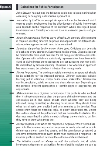 Figure 22 Guidelines for Public Participation