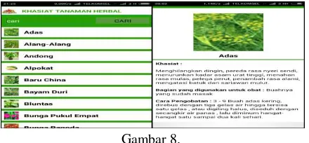 Gambar 6. Implementasi Menu Ensiklopedia Penyakit 