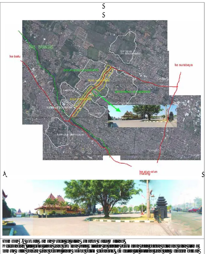 Gambar 3.1 Lokasi Taman Krida  di jalan Sukarno Hatta Malang. 